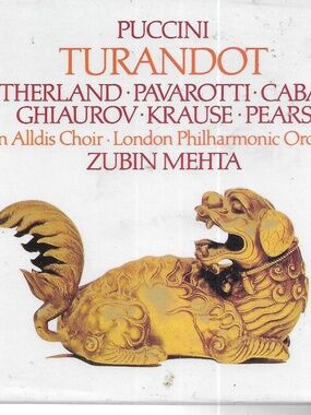 Puccini's Turandot 2-CD Set Joan Sutherland Luciano Pavarotti London Phil Mehta
